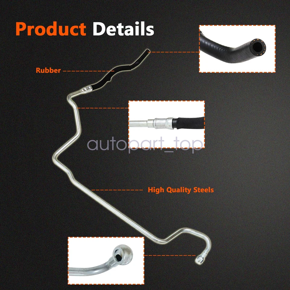 Power Steering Return Hose for Audi TT 00-06 Volkswagen Golf 99-05 Jetta 99-05 - Image 4 of 4