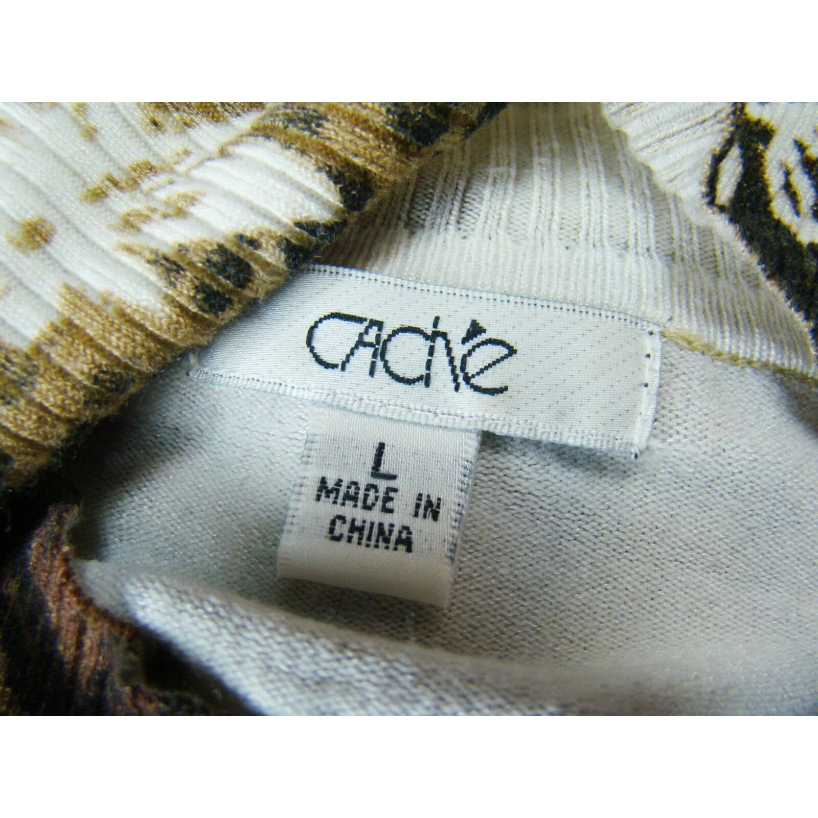 Cache Women's Pullover Sweater Multicolor Spandex… - image 8