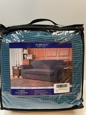 Subrtex Home Decor Blue Sofa Loveseat 2 Piece Slipcovers Stretch Washable