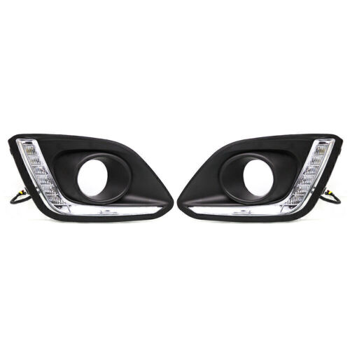 LED Daytime Running Lights DRL Pure White Lamp Fit Suzuki Swift 2014-2016 Car - Picture 4 of 10
