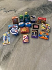 Mini Brands Lot Of 16 Food Items Grocery Pez Babybel Icee Cool Whip