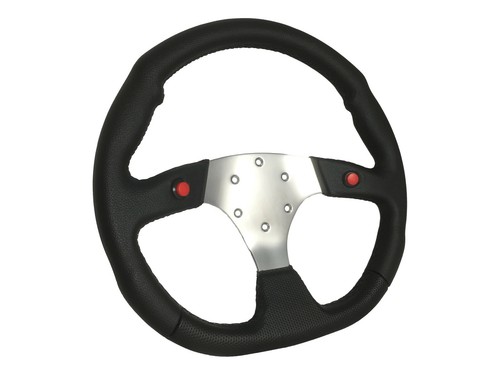 Volante deportivo cromado F1 + kit Boss para FORD MAVERICK 004 - Imagen 2 de 5
