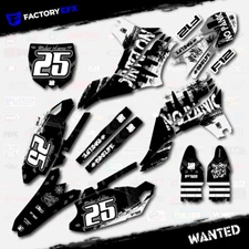 Gray Wanted Racing Graphics Kit fits Yamaha 10-13 YZ450F YZF 450 2010-2013 Decal