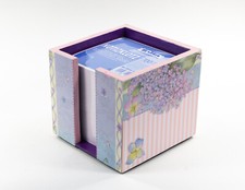 Zettelbox Landlust - Collage, Papierschnitt und Holz, signiert