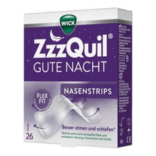 WICK Zzzquil Good Night Nose Strips, 26 Strips, PZN 19380755