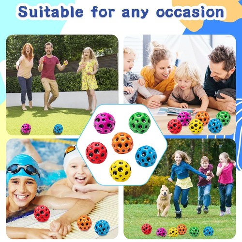 Extreme High Bouncing Ball Space Ball Bouncy Ball Outdoor Throw Catch Moon Toy - Bild 4 von 26