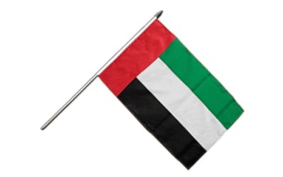 Vereinigte Arabische Emirate Stockflagge Flaggen Fahnen Stockfahne 30x45cm