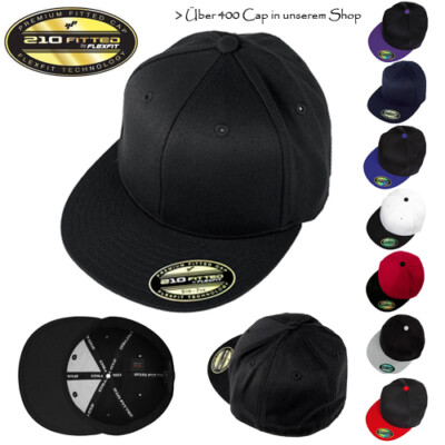 Flexfit 210 Flat geschlossenes Premium Cap Mütze Pro-Baseball Hut