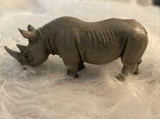Schleich African Rhino Rhinoceros Action Animal Figure 2001 Retired