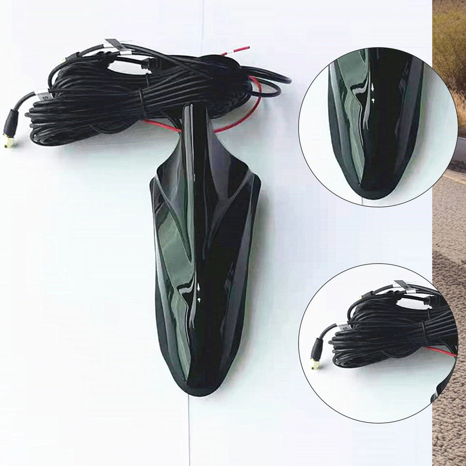 Shark Fin Car Antenna Radio FM/AM Signal Aerial Amplifier For WIFI GPS SystemJtV Foto 2 de 4