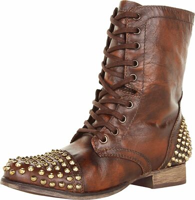 steve madden studded combat boots