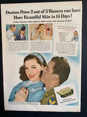 Print Ad 1944 Palmolive Soap 14''x10''