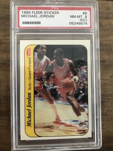 michael jordan fleer rookie card psa 8