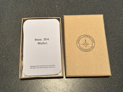 ForeverSpin Metal Wallet Inox. 304 Limited Edition - Brand New - Never Used