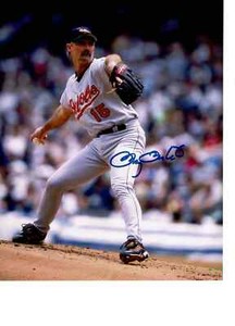 Baltimore Orioles ace  Doug Drabek autographed 8x10 color action photo