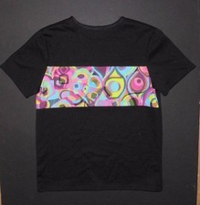 NWOT DANCE Costume t shirt boys black hiphop tap dance jazz medium child