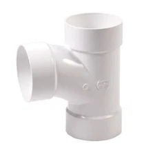 NDS PVC S&D Tee, 4 In. Hub X Hub X Hub 1 Count (Pack of 1)