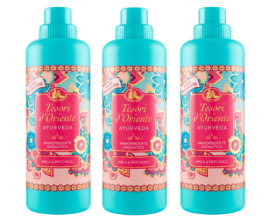 3x Tesori d'Oriente Ayurveda Weichspüler Konzentriert Amla-Öl Patchouli 750ml