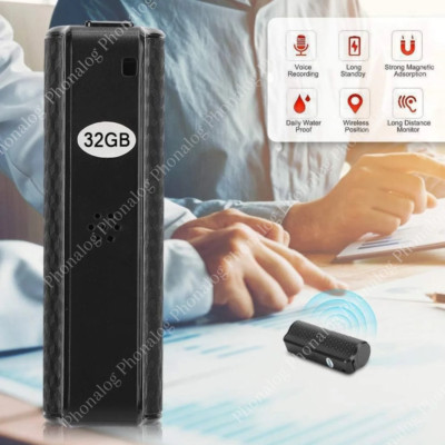 16/32GB Spy Digital Voice Activated Recorder Mini Hidden Audio Recording Device