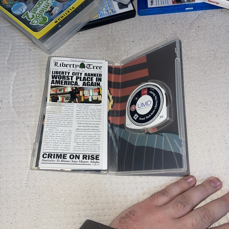 Grand Theft Auto Liberty City Stories Sony PSP Complete with Map and