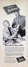 VINTAGE 1940s Print Ad ~ Reliance  ~ Aywon and Ensenada Shirts ~Bound to pay off