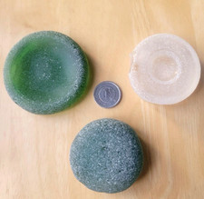 sea glass from Japan Surf-Tumbled Beach Glass bottle bottom