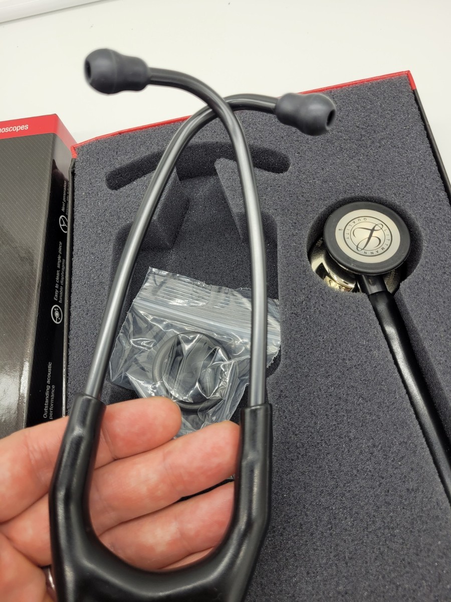 3M Littmann® Cardiology IV Stethoscope Black Tube Smoke Stem