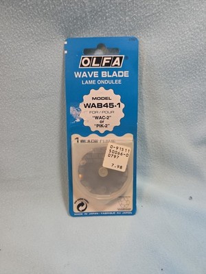 OLFA #07991 WAVE CUTTER BLADE - 45MM WAB45-1 for WAC-2 or PIK-2