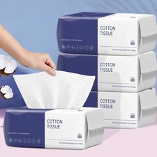 Disposable Face Towel, 400 Count Face Towels, for Washing Soft Cotton Dry Wip...