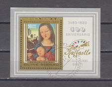 GUINEA BISSAU :  1983 -   SOUVENIR SHEET - SCOTT # 486  PAINTING / RAPHAEL