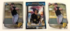 Konnor Griffin 2025 Bowman Draft Chrome Prized Prospects & Paper RC (3) Card Lot