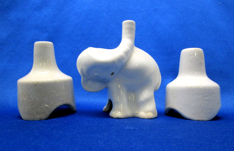 3 Vintage Made in England Ironstone Ceramic Pie Funnel Pie-Bird NUTBROWN, + +
