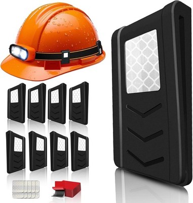 Hard Hat Clips for Headlamp 8 Pack Hardhat Headlamp Clips,Hard Hat Light Clip...