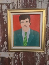 ANCIEN TABLEAU HUILE SUR TOILE SIGNE personnage