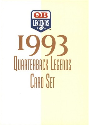 A6171- 1993 Quarterback Legenden Fb Card # S 1-50 -du Pick- 15 + Gratis US