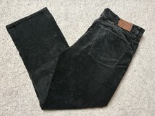 Vintage Polo Ralph Lauren Corduroy Pants Mens 38x30 Black Dungarees Cords Chino
