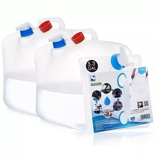2 Pack Gallon Collapsible Water Storage Container Foldable Outdoor Camping NEW