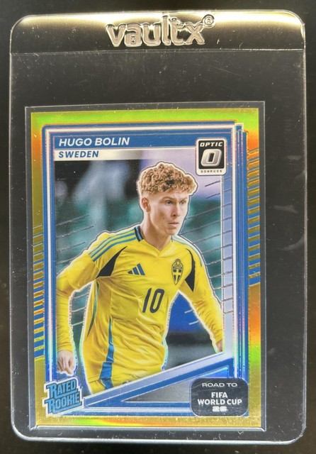2025-26 Donruss Road to World Cup 26' Hugo Bolin Optic Rated Rookie Gold #/10