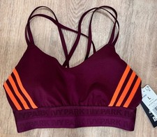 Adidas x Ivy Park Beyonc  Womens Maroon/Orange Strappy Sports Large Bra New Gift