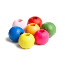 600 Multicolor Round Maple Wood Beads Bulk 12mm x 11mm Wood Beads with 3.8mm ...
