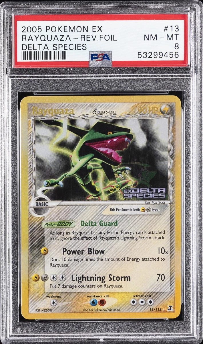 Rayquaza Pokémon TCG EX Delta Species Individual Collectible Card