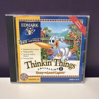 Thinkin Things Collection 1 Edmark CD-ROM Windows Mac Used Tony The Loons Lagoon
