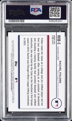 2024 Topps Women in Baseball #WIB5 Rachel Folden PSA 10 - Bild 2 von 2