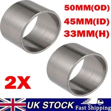 2X 33mm 45mm-ID 50mm-OD Exhaust Muffler Pipe Gasket Seal Ring For Motorbike NEW