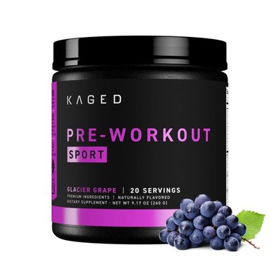 Athletic Sport Pre Workout Powder | Glacier Grape | Energy Supplement for Endura