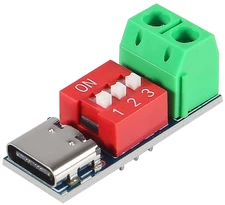 USB-C PD Trigger Board Module – PD/QC Decoy Fast-Charge Step-Up 5V 9V 12V Output