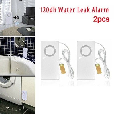 Effektiver Wasserleckalarm Zuverlässiger Sensor für Haus & Gewerbe 2 Stück