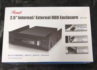 Rosewill RX-204 Storage Enclosure USB 3.0 & eSATA For 2.5'' SATA HDD/SSD 
