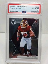 2020 Panini Mosaic - Rookies Chase Young #202 (RC) Washington Commanders PSA10 