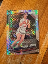 2025 WNBA Prizm Sonia Citron RC Checkerboard SSP #122 Case Hit Mystics Rookie